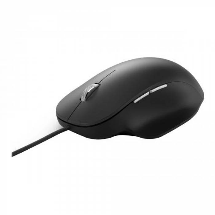 Mouse Optic Microsoft Ergonomic, USB, Black