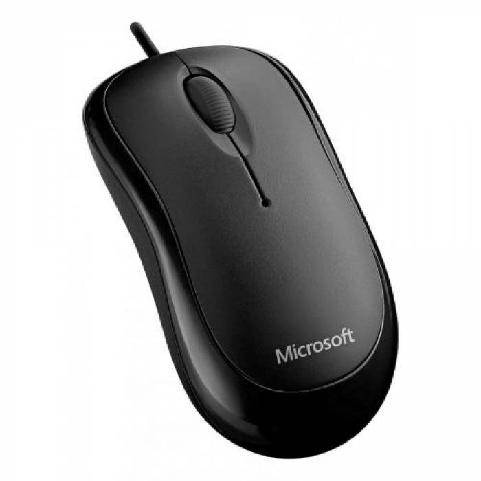 Mouse Optic Microsoft P58-00057, USB, Black