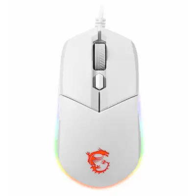 Mouse Optic MSI Clutch GM11, USB, White