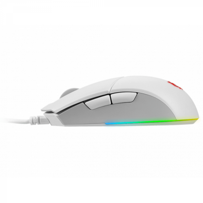 Mouse Optic MSI Clutch GM11, USB, White