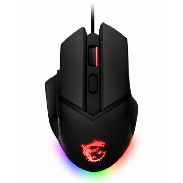 Mouse Optic MSI Clutch GM20 ELITE, USB, Black