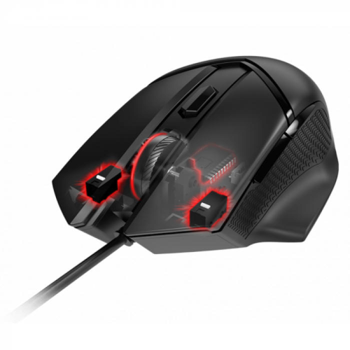 Mouse Optic MSI Clutch GM20 ELITE, USB, Black