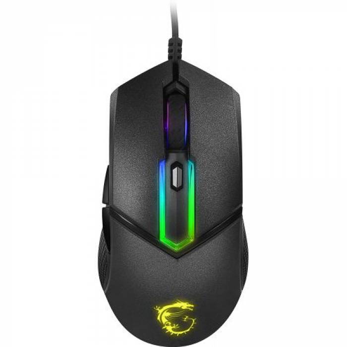 Mouse Optic MSI Clutch GM30, USB, Black