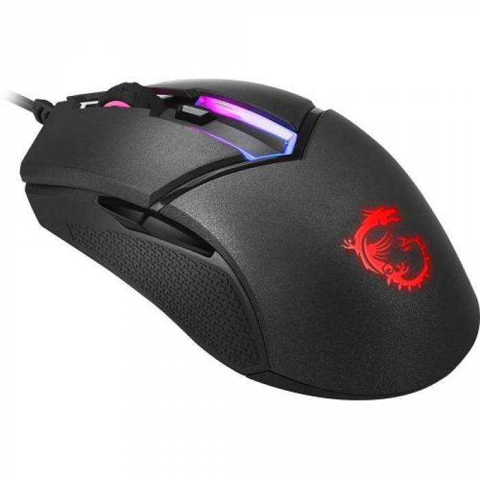 Mouse Optic MSI Clutch GM30, USB, Black