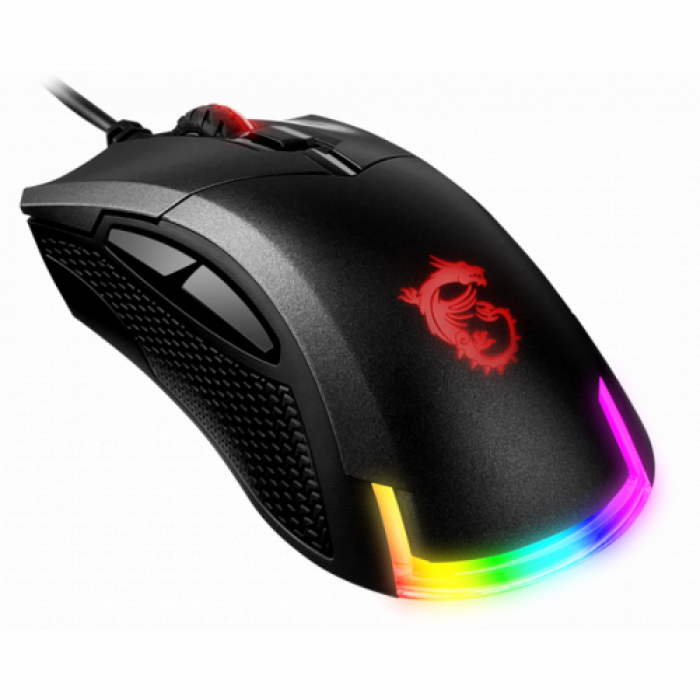 Mouse optic MSI Clutch GM50, RGB LED, USB, Black