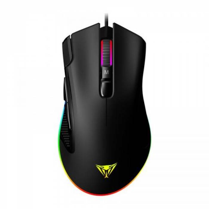 Mouse Optic Patriot VIPER V55, RGB LED, USB, Black