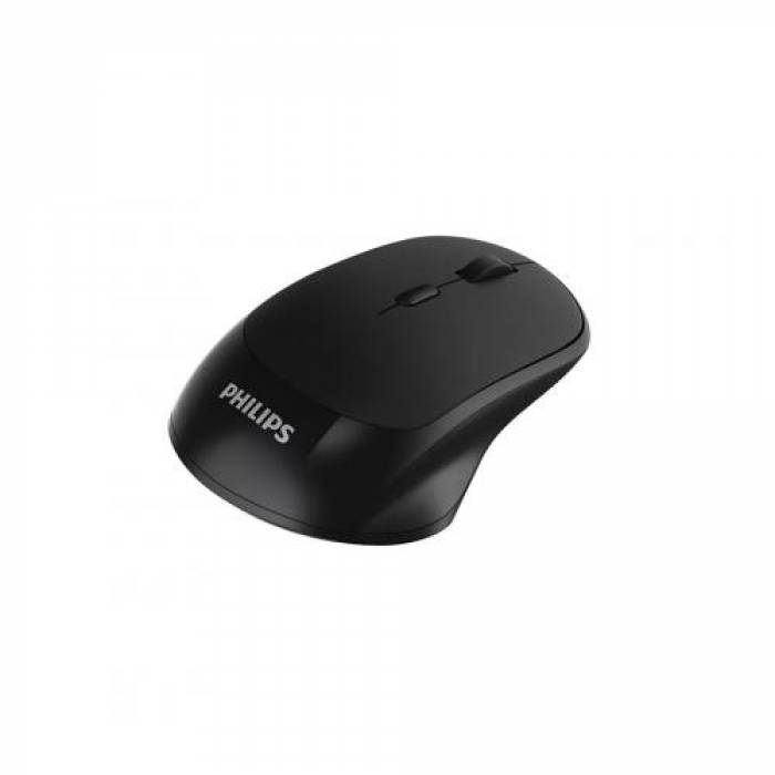 Mouse Optic Philips SPK7423, USB Wireless, Black