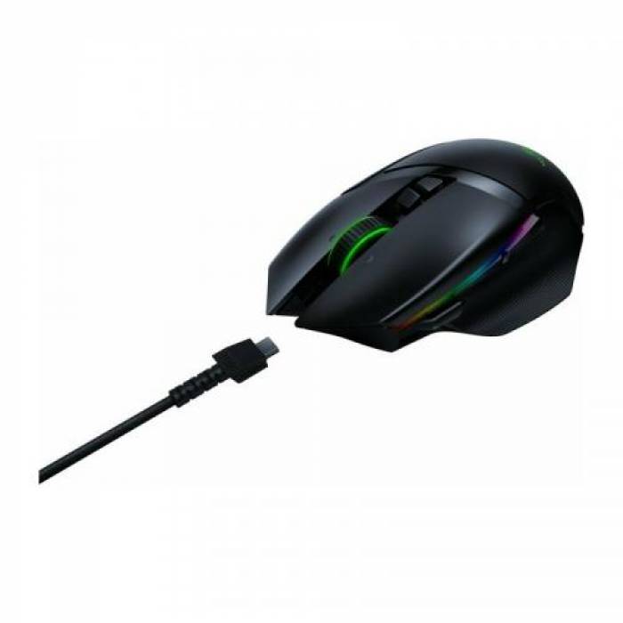 Mouse Optic Razer Basilisk Ultimate, RGB LED, USB Wireless, Black