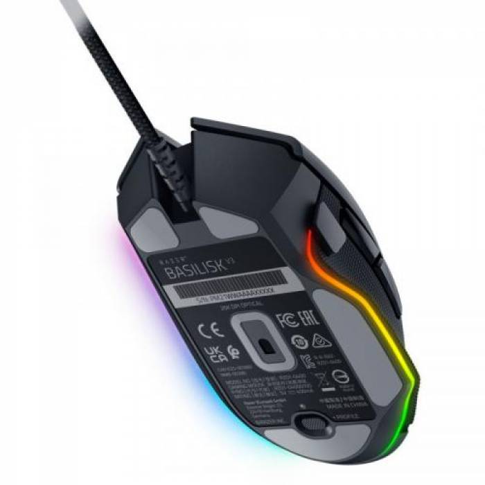 Mouse Optic Razer Basilisk V3 RGB, USB, Black