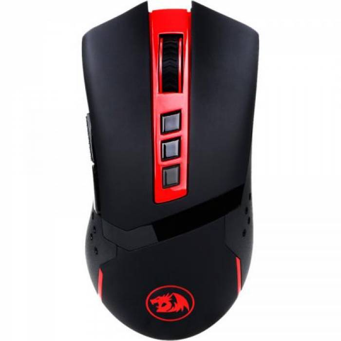 Mouse Optic Redragon Blade, Red LED, USB Wireless, Black-Red