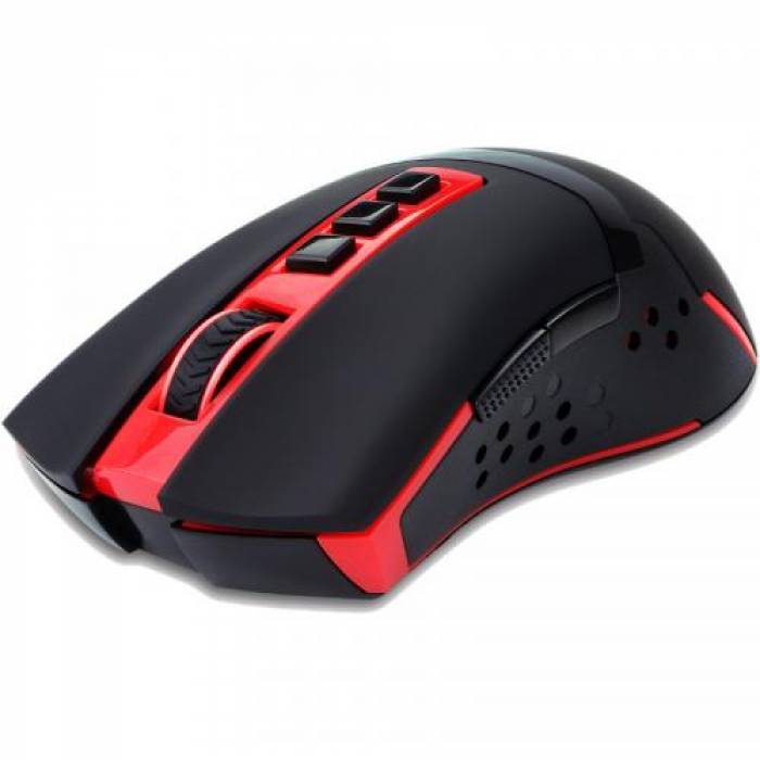 Mouse Optic Redragon Blade, Red LED, USB Wireless, Black-Red