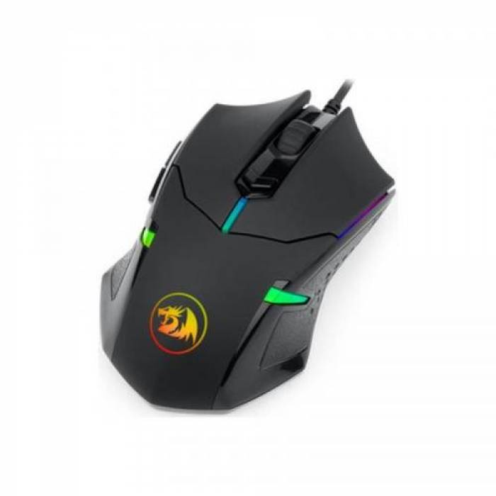 Mouse Optic Redragon Centrophorus RGB, USB, Black