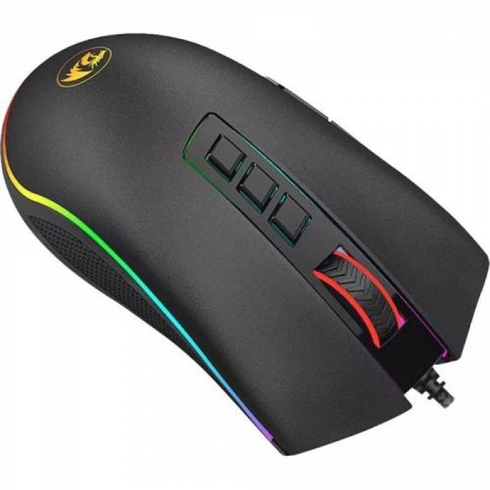 Mouse Optic Redragon Cobra FPS, RGB LED, USB, Black