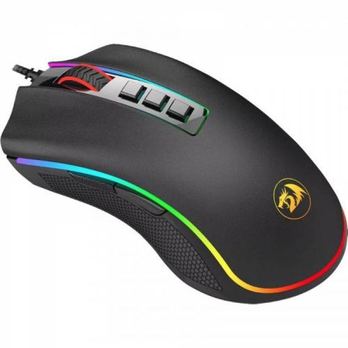 Mouse Optic Redragon Cobra FPS, RGB LED, USB, Black