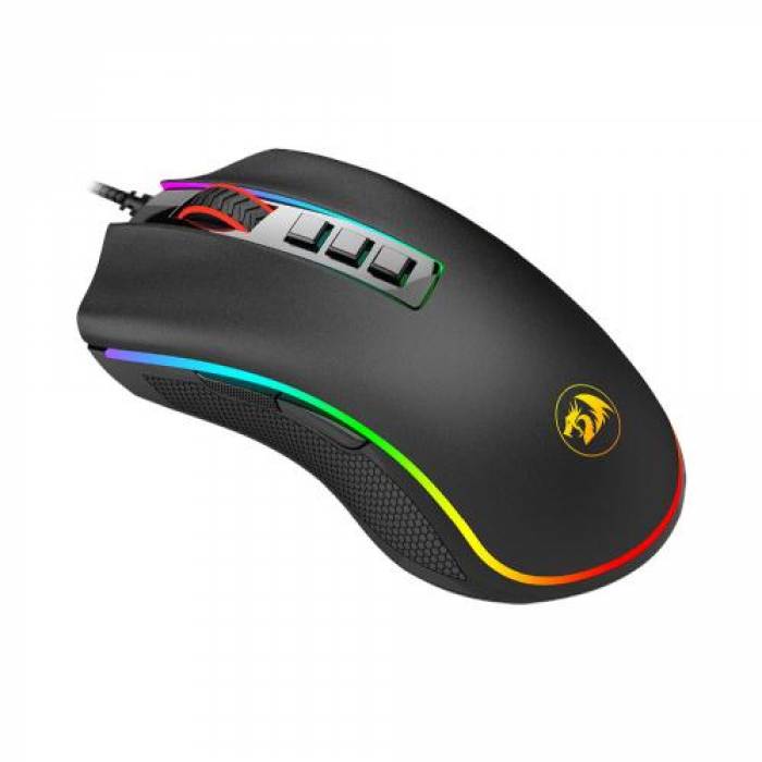 Mouse Optic Redragon Cobra, RGB, USB, Black