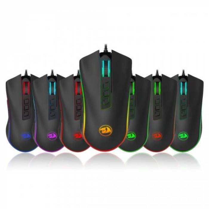 Mouse Optic Redragon Cobra, RGB, USB, Black