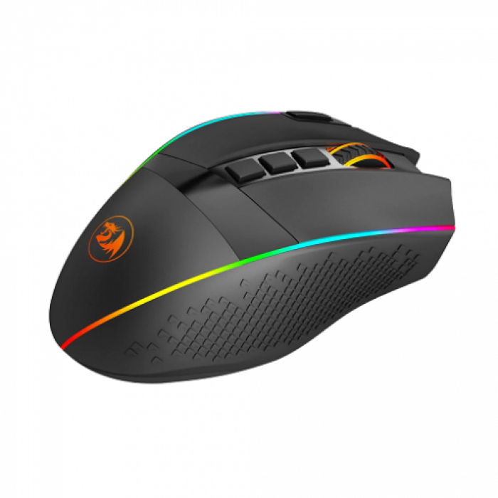 Mouse Optic Redragon Enlightment RGB, USB Wireless, Black