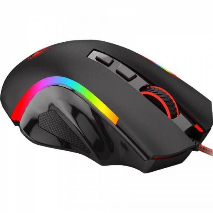 Mouse Optic Redragon Griffin, RGB LED, USB, Black