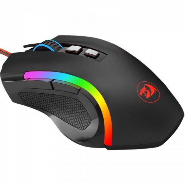 Mouse Optic Redragon Griffin, RGB LED, USB, Black