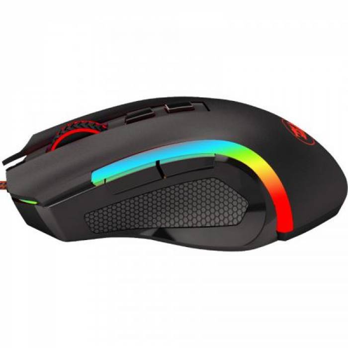 Mouse Optic Redragon Griffin, RGB LED, USB, Black