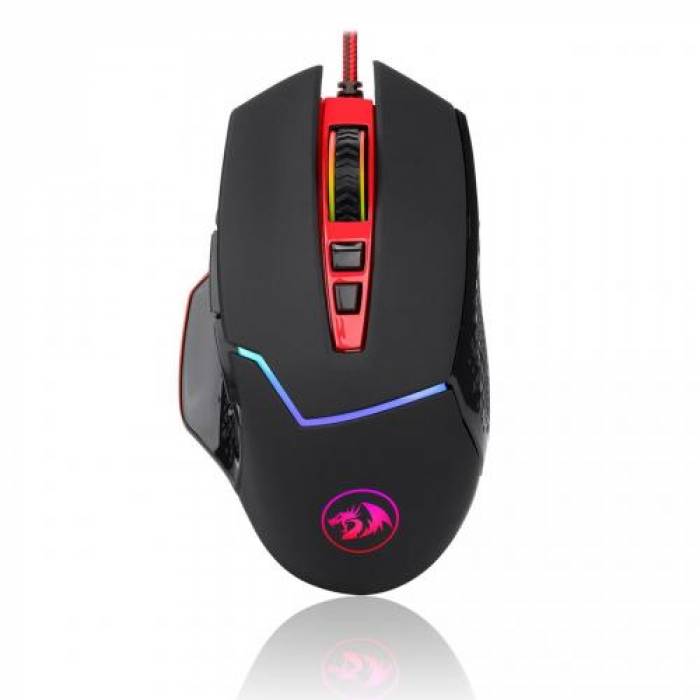 Mouse Optic Redragon Inspirit, RGB LED, USB, Black