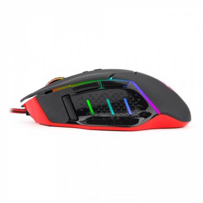 Mouse Optic Redragon Inspirit, RGB LED, USB, Black