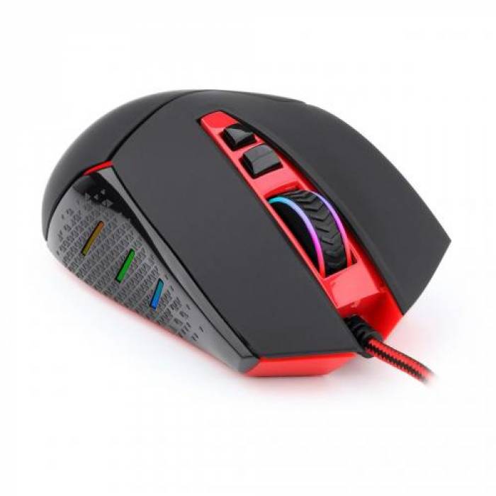 Mouse Optic Redragon Inspirit, RGB LED, USB, Black