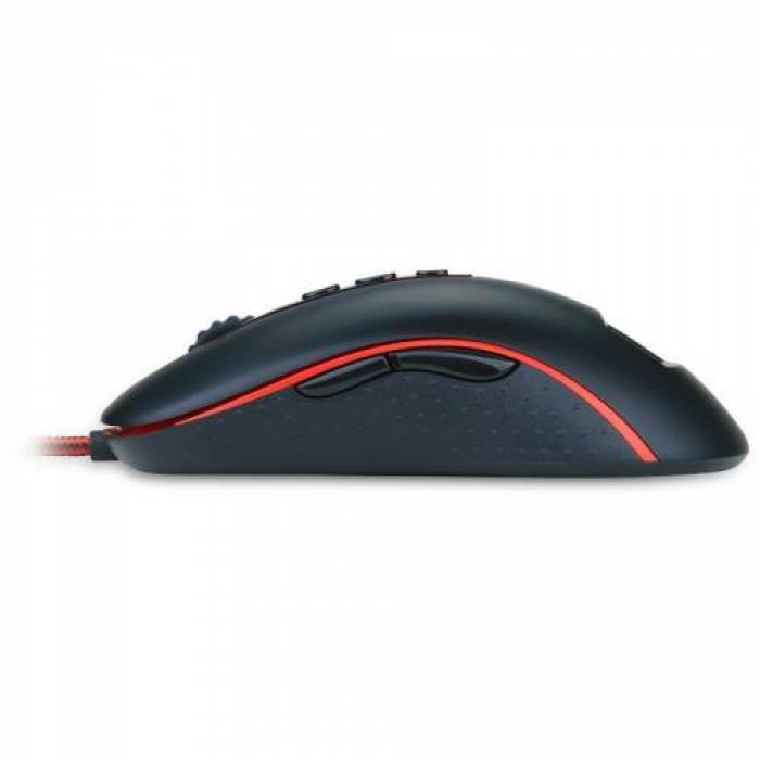 Mouse Optic Redragon Mars, RGB LED, USB, Black-Red