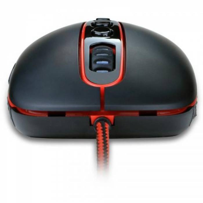 Mouse Optic Redragon Mars, RGB LED, USB, Black-Red