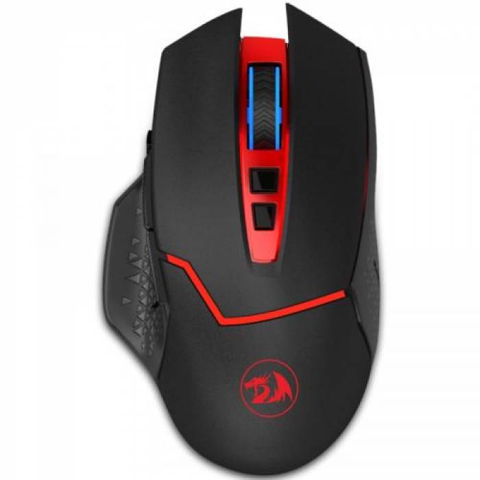 Mouse Optic Redragon Mirage, Red LED, USB Wireless, Black-Red