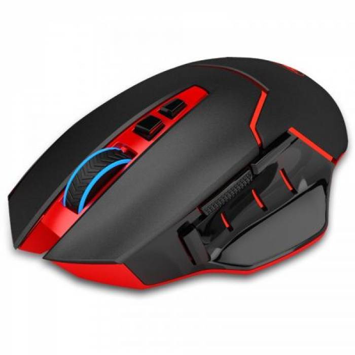 Mouse Optic Redragon Mirage, Red LED, USB Wireless, Black-Red