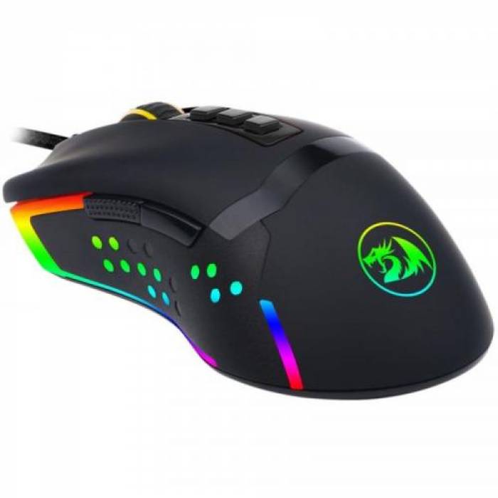 Mouse Optic Redragon Octopus RGB, USB, Black