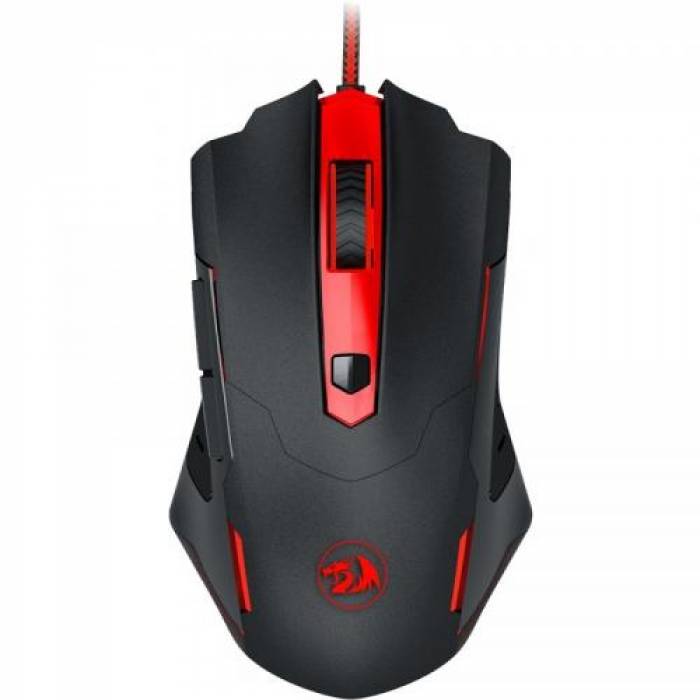 Mouse Optic Redragon Pegasus, RGB LED, USB, Black-Red