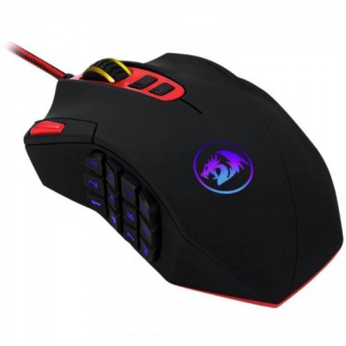 Mouse Optic Redragon Perdition2, RGB LED, USB, Black-Red