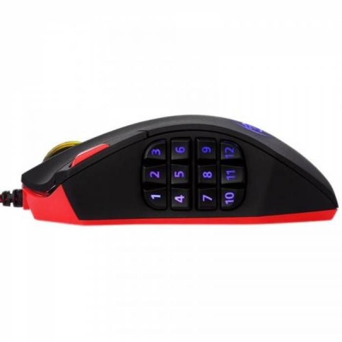 Mouse Optic Redragon Perdition2, RGB LED, USB, Black-Red