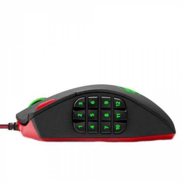 Mouse Optic Redragon Perdition3, RGB LED, USB, Black-Red