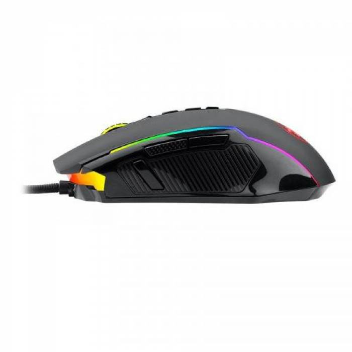 Mouse Optic Redragon Ranger RGB LED, USB, Black