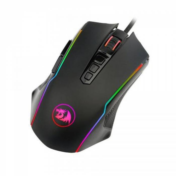 Mouse Optic Redragon Ranger RGB LED, USB, Black