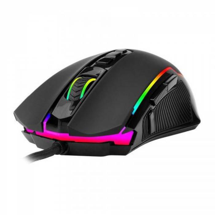 Mouse Optic Redragon Ranger RGB LED, USB, Black