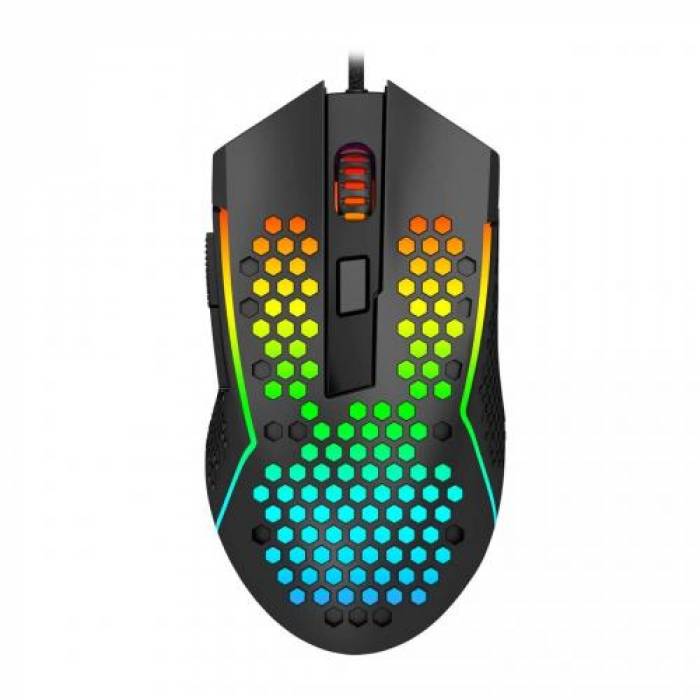 Mouse Optic Redragon Reaping Elite RGB, USB, Black