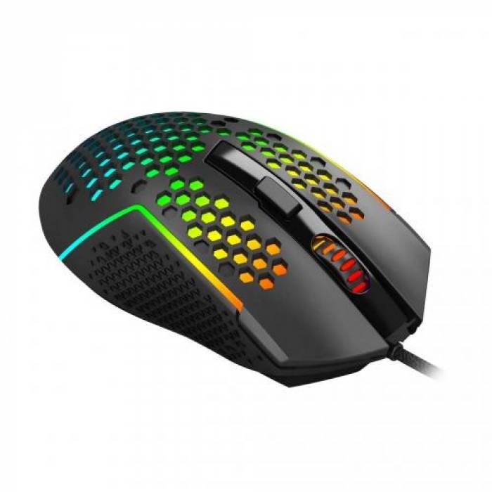 Mouse Optic Redragon Reaping Elite RGB, USB, Black