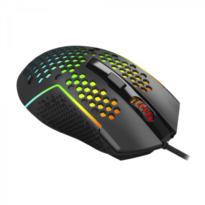 Mouse Optic Redragon Reaping RGB, USB, Black