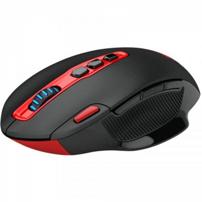 Mouse Optic Redragon Shark, Red LED, USB Wireless, Black-Red