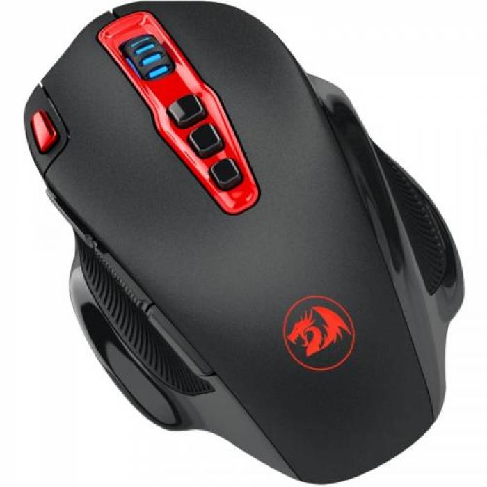 Mouse Optic Redragon Shark, Red LED, USB Wireless, Black-Red