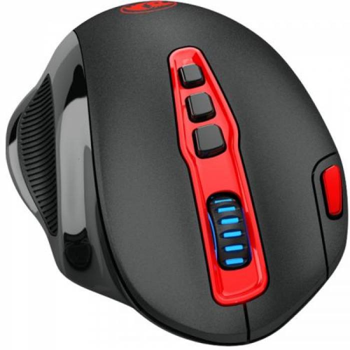 Mouse Optic Redragon Shark, Red LED, USB Wireless, Black-Red