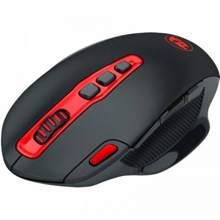 Mouse Optic Redragon Shark, Red LED, USB Wireless, Black-Red