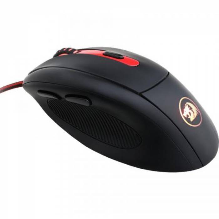 Mouse optic Redragon Smilodon, USB, Black/Red