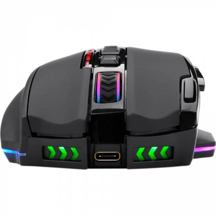 Mouse Optic Redragon Sniper Pro, RGB LED, USB Wireless, Black