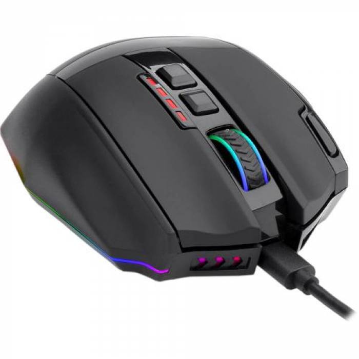 Mouse Optic Redragon Sniper Pro, RGB LED, USB Wireless, Black