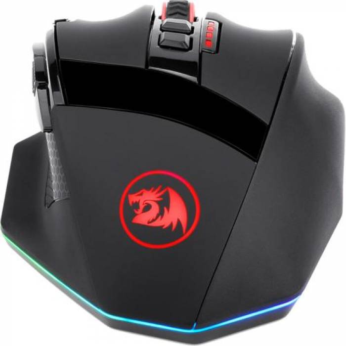 Mouse Optic Redragon Sniper Pro, RGB LED, USB Wireless, Black